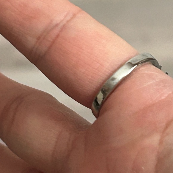 5/$25 woman Elegant Silver Opal Ring size 10 🥰 - Picture 5 of 7